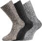 Preview: 3 Paar TippTexx 24 superweiche Norwegersocken, farbig sortiert